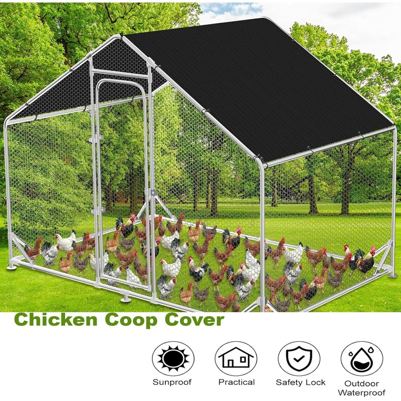 Chicken Coop Sun Shade Net, 90% UV Block 11.5x6.6 FT