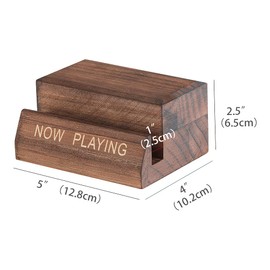 Vinyl Record Holder Display Stand - Showcase Your Now Playing Album Cover - Minimalistic & Elegant Holder Design- Compatible with All CDs & LPs