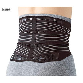 三進興産 sorubo Breeze, Softness Lower Back Guard Triple Support Black Small 63100