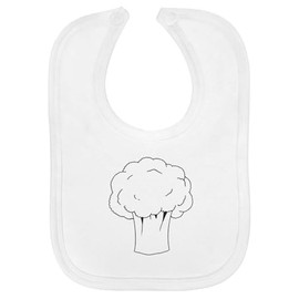 Azeeda 'Broccoli' Soft Cotton Baby Bib (BI00063003)