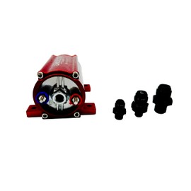 12-170 In-Line Electric Fuel Pump - 380 LPH, Ideal for Up to 170 PSI, 12-13.5V (Red)