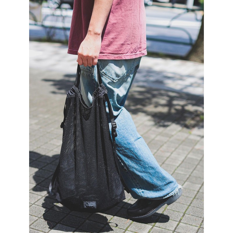 Beams bPr BEAMS Pouch, Mesh, 2-Way Bag, Black