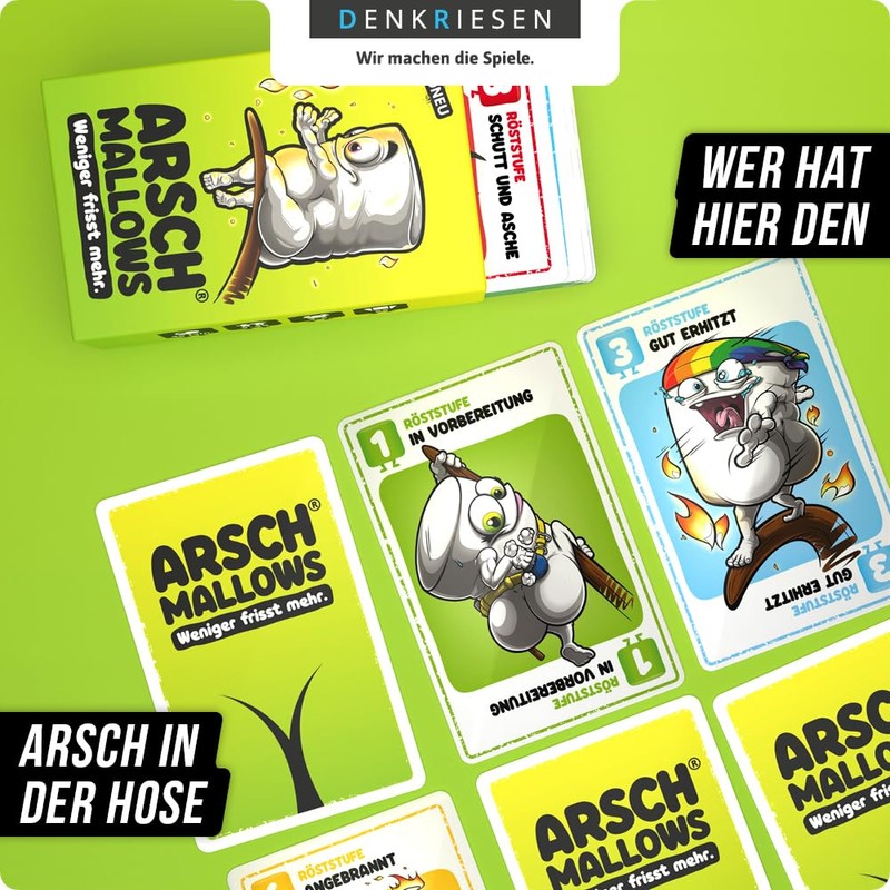 DENKRIESEN ARSCHMALLOWS® – Less Eats More. Card Game | From