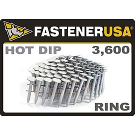1 1/4" Ring A153-D HOT DIP Coil Roofing Nails 3.6M Box