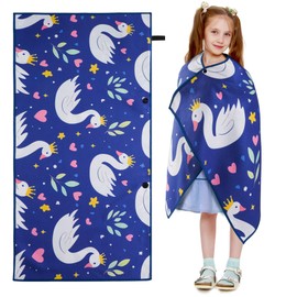 Children's Beach Towel, Microfibre Towel, 140 x 70 cm, Compact and Sandproof, Beach Towel for Girls and Boys, Bath Towel for Beach, Travel, Small Gifts for Children
