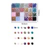 Pack of 3500 Rhinestones for Nails, 24 Colours, 4 mm,