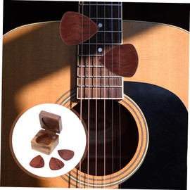 BIUDECO 1 Set Wooden Guitar Picks Variety Pack Electric Acoustic Guitar Picks Kit