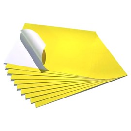 A4 Luminous Flourescent dayglow Neon Yellow Paper, 90gsm, for Posters, photocopy, Laser and Inkjet Printers. Schools and Display (500)