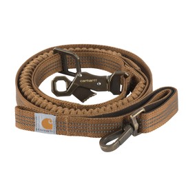 Carhartt Pet Durable Nylon Webbing Shock Absorbing Leash for Dogs, Reflective Stitching for Visibility, Carhartt Brown (Shock Absorbing), Large