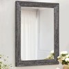 AAZZKANG Wall Mirror with Rectangle Wood Frame Large 26"x18" Rustic