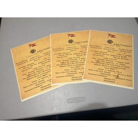 CHRISTMAS MORNING DEC 25, 1911 RMS OLYMPIC BREAKFAST MENU