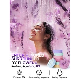 Psnli Aromatherapy Shower Steamers Lavender - 8 Scents, Gifts for Women Christmas Gifts Birthdays Gifts Girl Elegant Packaging for Gifting Home Spa Self Care Relaxation Stress Relief Stocking Suffers