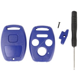 ANGLEWIDE Key Fob Shell Cover for Honda Accord for Civic EX for Pilot for CR-V 2003-2015 4 Buttons