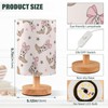 Wusikd Coquette Bows Table Lamp Cowgirl Boots LED Desk Light