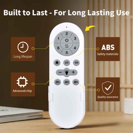 MOVHEIYL Replacement Remote Control for addlon KDM72PLY8B01R1-1, ‎KDM72PLY8B06R1-1, ‎KDM72PLY8B04R1-2, 72 Inch Modern Ceiling Fan
