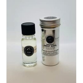 Organic Sweet Basil Essential Oil (Ocimum basilicum) (100ml) by NHR Organic Oils