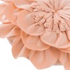 OiseauVoler Decorative Throw Pillow 3D Flower Round Pillow Accent Handmade