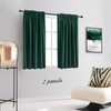 DONREN Hunter Green Blackout Thermal Insulating Window Curtains Drapes for
