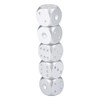Alomejor Dice Metal Dice 6 Sides Set of 5 with