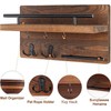 Petyoung Mail Key Holder, Rustic Wooden Key Hangers, Wall Mount