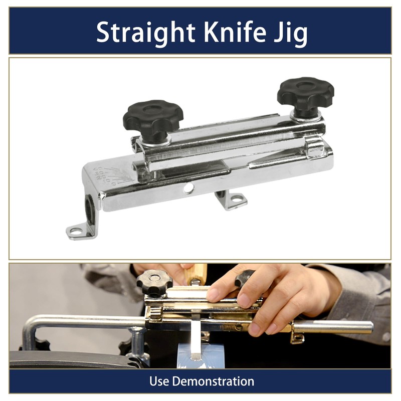 Sharpening Accessory Kit for 10-Inch Sharpening Systems，Long/Short Knife Jig、Scissor Jig、Axe