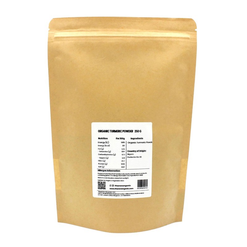Organic Turmeric Powder - 100% Pure & Natural, No Additives,