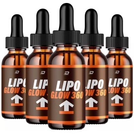 Lipo Glow 360 (5 Pack) Lipo Glow 360 Drops Healthy Formula - LipoGlow 360 Liquid All Natural
