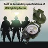 Military Compass, with Sighting Lines, Impact Resistant & Waterproof Compass