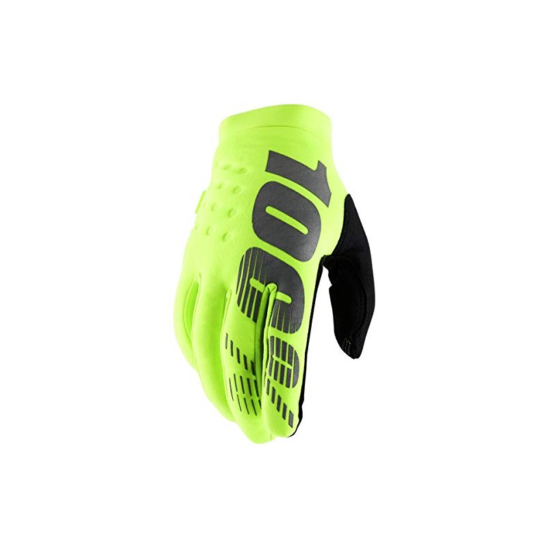 100% Brisker Gloves Fluo Yellow/Black XL