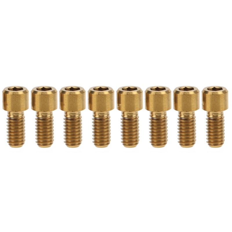 RISK 8Pcs Mountain Bike Pedal Bolts Titanium Alloy Anti Slip