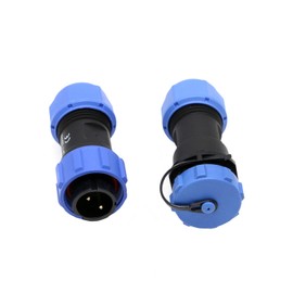 ZBLZGP Weipu SP17 IP68 Waterproof Panel Mounting Automotive Quick Release Adapter Aviation Electrical Plug (Pair) Plug (Male) & Female Socket, 3 Pin 10A)