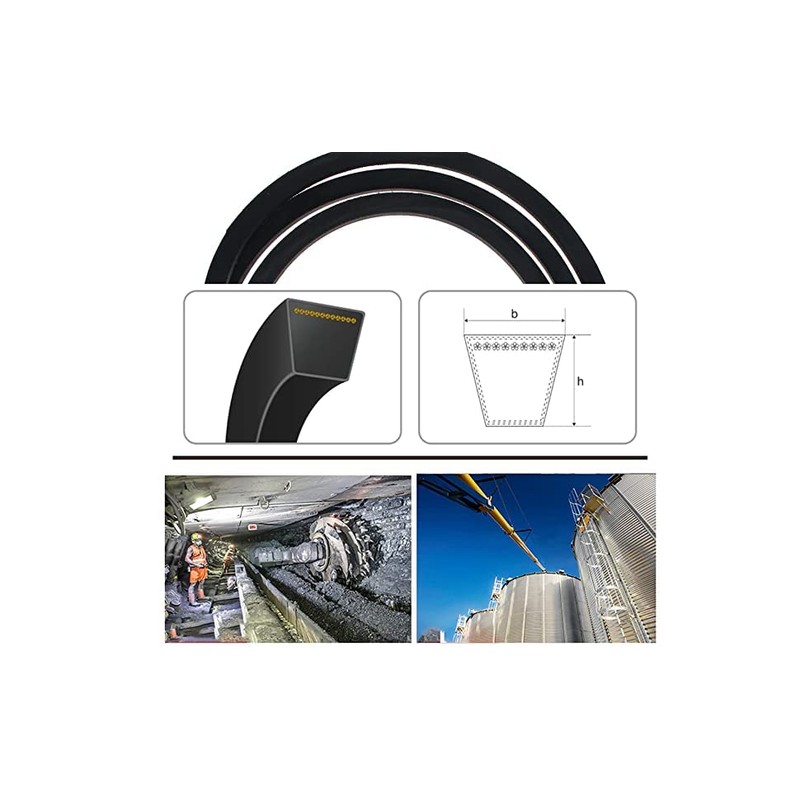 Othmro A-1321/A52 V-Belt Inner Belt 52" Industrial Rubber Transmission Belt