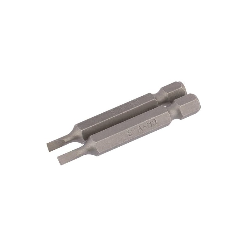 Draper 64088 3mm 1/4" Hex Plain Slot Insert Bit 50mm