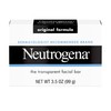 Neutrogena Original Amber Bar Facial Cleansing Bar with Glycerin, Clean-Rinsing,