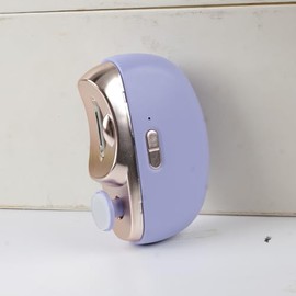 3-in-1 Electric Nail Clippers, Upgrade Electric Nail Clippers for Seniors, Electric Polishing Nail Clipper with Collector, Excellent Electric Nail Trimmer Gift for Your Loves (Lavender-Purple)