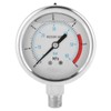 0-60Bar 0-6Mpa 1/4" NPT 60mm Dial Air Hydraulic Water Pressure