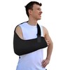 Adult ONE Size Arm Sling Shoulder Support (Black/Black) Medically Approved,