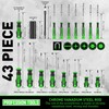 Magnetic Screwdrivers Set with Case, Amartisan 43-piece Includs Slotted, Phillips,