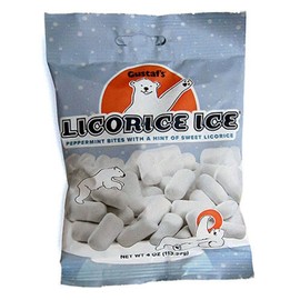 Gustaf's Licorice Ice Peppermint Bites With Licorice - 4 oz Size Retail Bag