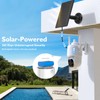 Allweviee Solar Security Cameras Wireless Outdoor, 2K 3MP Pan Tilt