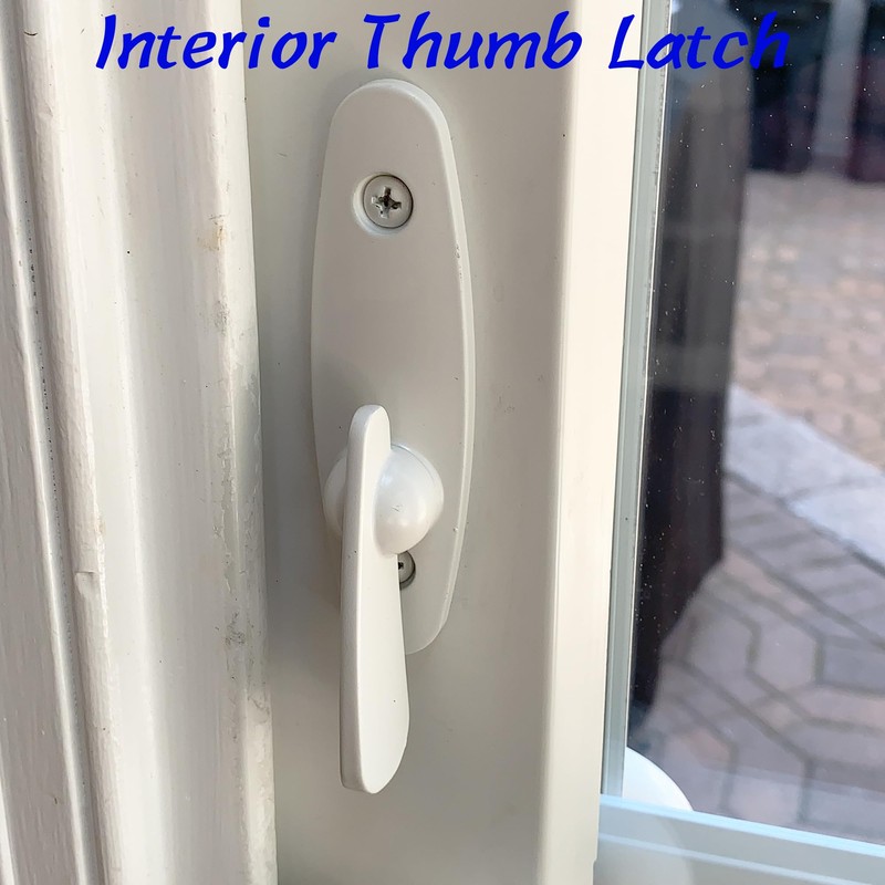 Gliding Patio Door Keyed Lock Assembly & Thumb Latch Compatible