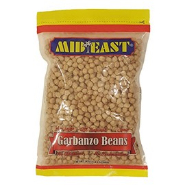 Mid East Garbanzo Beans (Chickpeas) 24 oz (680g), All natural, No preservatives, No additives, Pack of 1