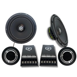 SOUND Q QUBED Soundqubed HDS Series Coaxial Speakers Pair 2-Way (6.5" Component) Car Audio Speakers 300W Max Power Watts Rating Pair High Output Premium Speakers