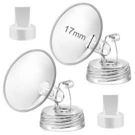 DIFKING Flange and Duckbill Valve Compatible with Spectra S1 Spectra S2 Spectra 9 Plus Not Original Spectra 17mm Replace Pump Parts Spectra Flange Spectra Duckbill Valve (17mm Flange, Count, 4)