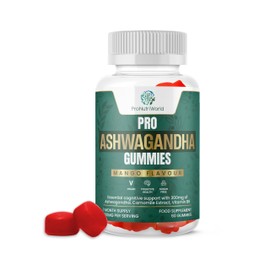 Ashwagandha & Chamomile Gummies High Strength Root Extract | Natural Stress Relief & Better Sleep Botanical Blend with Vitamin B6 & Lavender - 60 Two-a-Day Gummies | Mango Flavour