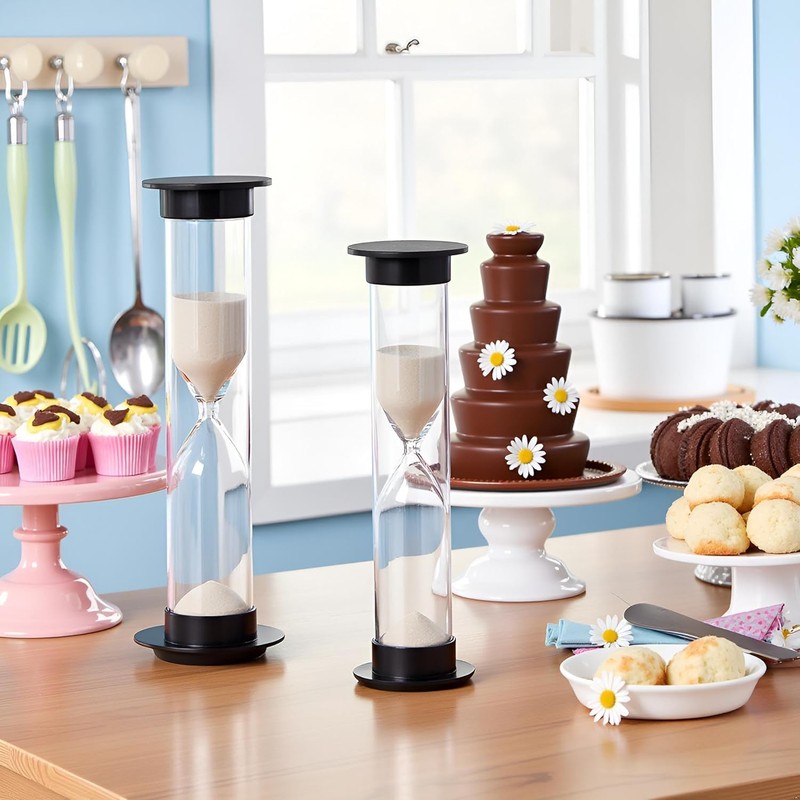 2Pcs New Mini Hourglass Sand Timer - 1 Minute (60