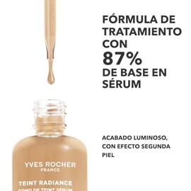 Yves Rocher, Base de Maquillaje y Sérum Teint Radiance, Efecto Segunda Piel, Todo tipo de Piel 30 ml (Neutre 300)