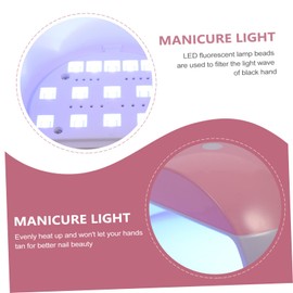 SAFIGLE Portable Nail Art Lamp Professional Nail Drying Light for Home and Salon Use Even Heat Distribution Compact Design Convenient Manicure Accessory