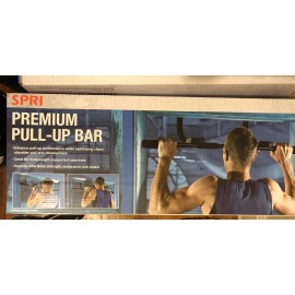 SPRI Premium Iron Home Gym Pull Up Bar for Doorways up to 32" GOING FAST