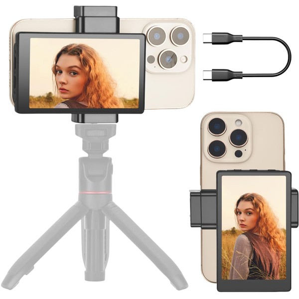 OmniMaster OmniMaster Phone Vlog Selfie Monitor Screen, Magnetic Phone Holder
